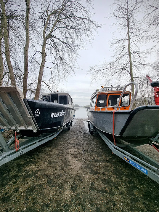 Werkboten verhuur op trailer