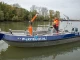 Werkboot met Davit kraan